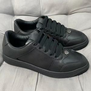 Original Designer Men's High End Genuine Leather Closed Toe Lace-up Luxury Sports <b>Sneakers</b> Black Custom GU Casual Shoes Men - Product Image 4