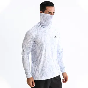 T SBART Custom New Design Sublimation Upf50+ Fishing Clothing Breathable Quick Dry Long Sleeve Fishing Hoodie Shirt