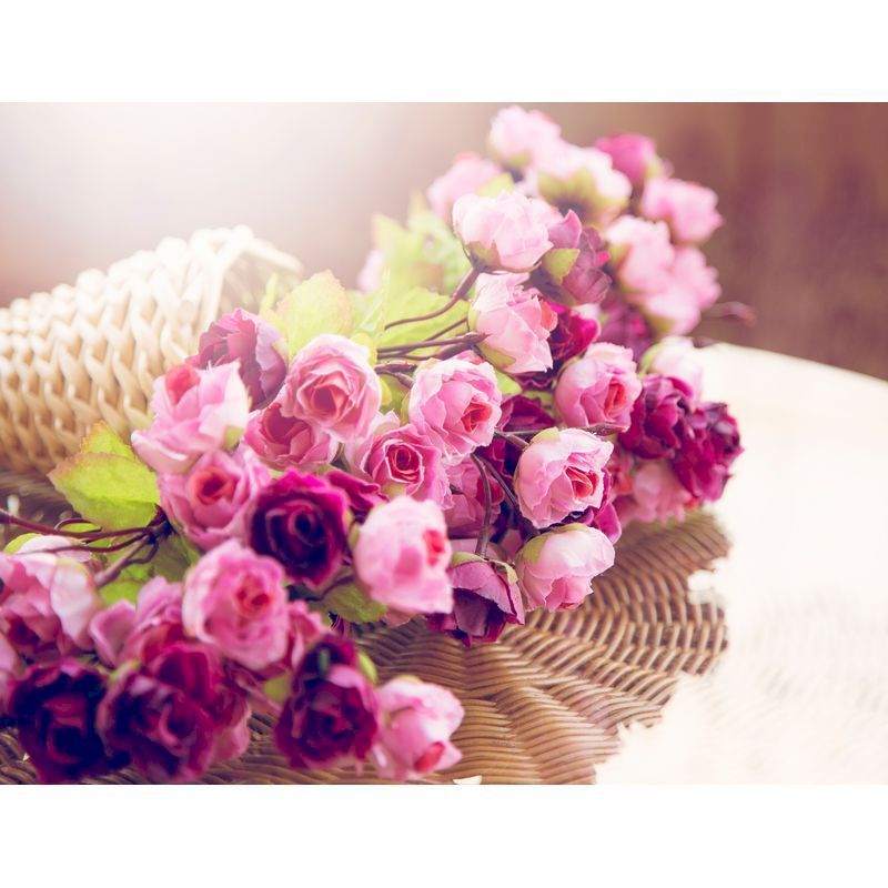 3977 table pink rose
