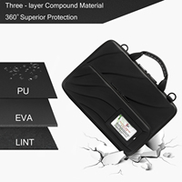 Étui pour ordinateur portable 13-14 pouces pour Chromebook Surface Pro HP Dell-Work-in Sac pour ordinateur portable Étanche Caractéristique EVA PC PU Material