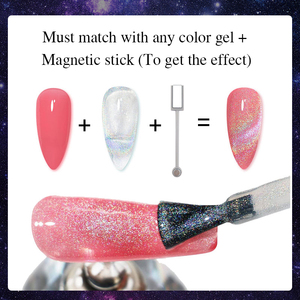 Zrkgel ชุดเจลทาเล็บแบบเจลสีรุ้งสำหรับทำเล็บแบบยูวีแม่เหล็กสำหรับร้านเสริมสวย - Product Image 4