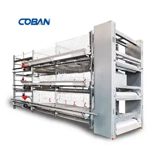 Chicken Laying Cage Poultry Farm H cage type Husbandry Equipments system egg layer cage for hens in chicken farm