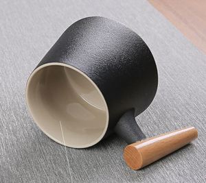 แก้วเซรามิกด้ามไม้ดีไซน์สร้างสรรค์ พร้อมฝาปิดและตัวกรองชา - Product Image 3
