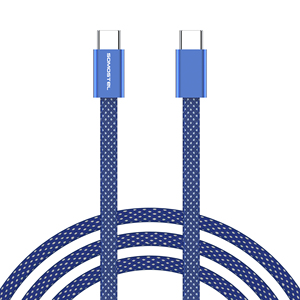 Câble de charge rapide USB-C SOMOSTEL BW66 C-C 60W, câble tressé de charge rapide, couleur orange, câble de téléphone - Product Image 4