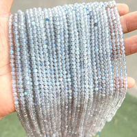 Perles en vrac de malachite verte fantôme naturelle et de quartz clair pour la fabrication de bijoux et l'artisanat DIY