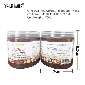 Gommage corporel et crème visage végétaliens à la vitamine C, exfoliant doux aux herbes bio (noix de coco, <span class=keywords><strong>aloe</strong></span> <span class=keywords><strong>vera</strong></span>, curcuma) pour femmes – Boîte - Product Image 4