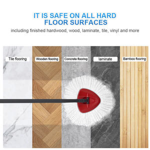 <strong>Red</strong> Black 360 Rotating Magic <strong>Mop</strong> Bucket Set Cleaning Floor Microfiber <strong>Mops</strong> and Bucket - Product Image 6