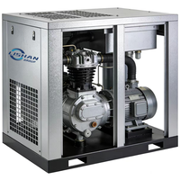 Compresseur d'air industriel à vis LISHAN, refroidi par air, certifié CE, petit, stationnaire, 37 kW, 50 CV, 220 V monophasé, lubrifié, mini