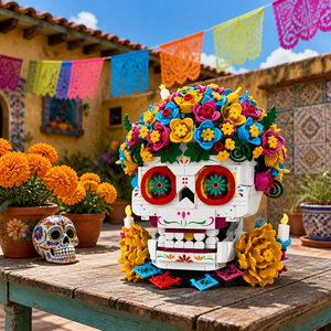 Set de Bloques de Construcción Day Dead de 987 Piezas, Ladrillos Educativos de Plástico ABS, Juguete de Construcción DIY con Temática de Edificios Modernos, Certificado CE para Niños - Product Image 5