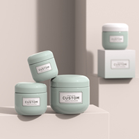 Pot cosmétique en plastique mat de luxe 60ml 120ml 180ml 240ml pour soins corporels et crème visage, emballage personnalisé avec couvercle