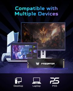 Predator Internal M.2 SSD 1TB GM7000 DRAM Cache PCIe Gen3 SATA 3.0 3D NAND TLC Nieuwe Laptop Aluminium Alloy Behuizing Draadloos - Product Image 5