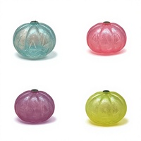 Jouet anti-stress à presser en TPR souple, motif mini citrouille d'Halloween, à montée lente, pour le jeu sensoriel autiste - Vente chaude