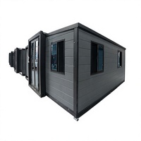 Vidéo de la maison conteneur extensible grise |   Bureau préfabriqué étanche certifié CE pour projets d'infrastructure