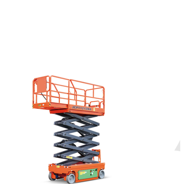 High Quality Electric Compact Scissor 12m Scissor Lift JCPT1212HA Aerial Working Platform AWP for Battery Power