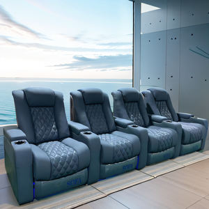 Modern Multi-Function Power Design Reclinável Couro Seccional Sofá Top Grain Couro Elétrica Sala Teatro Móveis - Product Image 2