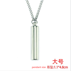 Cadena cubana de plata de Hip hop, colgante de botella de <span class=keywords><strong>perfume</strong></span> de acero inoxidable, colgante - Product Image 2