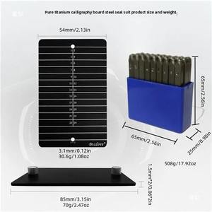 Placa de acero mnemotécnico, material de titanio Romo, juego de doble placa (sin herramientas) 1,5mm engrosada, se puede grabar y golpear - Product Image 2