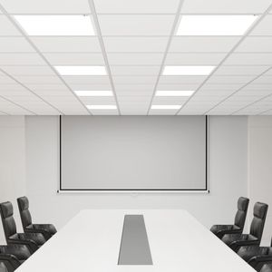 300x300 <span class=keywords><strong>LED</strong></span> bảng điều khiển ánh sáng siêu mỏng mỏng khung hợp kim nhôm, 4000K trung tính Trắng 3600lm, cho văn phòng thương mại Nhà chiếu sáng - Product Image 3