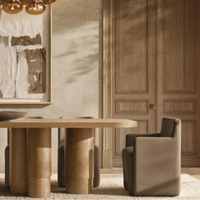 Meubles de restaurant classiques de luxe Table de conférence Bureau Villa peut être personnalisé ventes directes d'usine
