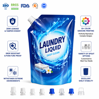 Lessive liquide de voyage détachante en Doypack avec bec verseur, pochette personnalisée pour hôtels, appartements et maisons d'hôtes