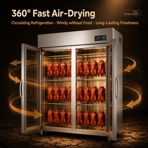 Armoire de séchage pour viande rôtie et saucisses de type <span class=keywords><strong>Siu</strong></span> Mei Char <span class=keywords><strong>Siu</strong></span> (cuisine cantonaise) OEM 800 1200 1600 2000mm 220V 380V - Product Image 2