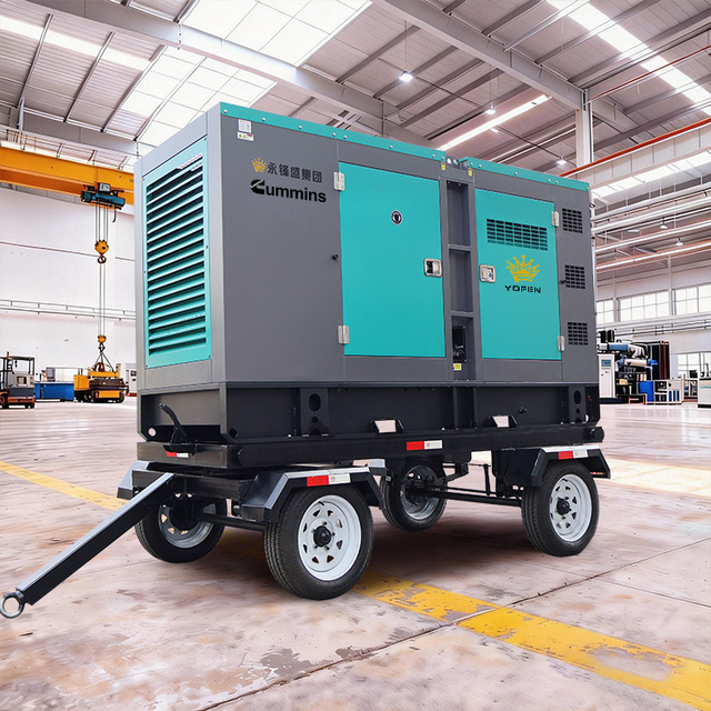 Yofen 50/80/100/120/150/200kva kw Portable Diesel Generator Auto Super Silent Soundproof Canopy 1/3 Phase 100% Copper Alternator