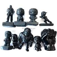 Figurines obsidienne noire cristal, 25 pièces, Dropshipping d'usine, Marvel, personnages de film, pour décoration de la maison