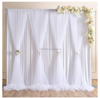 Décorations de fond d'événement de fête rideau mural en tissu personnalisé rideaux de toile de fond de mariage pour la décoration de mariage