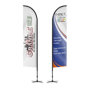 Drapeaux promotionnels d'extérieur, bannières, enseignes imprimées pour événements sportifs (football, compétition), marketing, vente, et banderoles plume. - Product Image 3