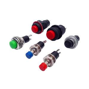 Self-duplex/self-locking 1NO 250V 240V <strong>Button</strong> <strong>Switch</strong> 1A/2A 10mm <strong>Push</strong> <strong>Button</strong> <strong>Switch</strong> DS211 Card <strong>Type</strong> - Product Image 2