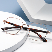 Lunettes de vue unisexes tendance, monture en métal, lunettes de mode, légères et confortables, vente en gros
