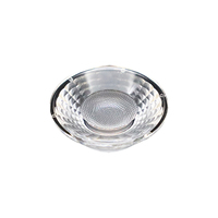Réflecteur de projecteur commercial à matrice de PC pour hôtels, bureaux, intérieur, éclairage de bijouterie, projecteur sur rail, projecteur mural, lentilles optiques 50 degrés