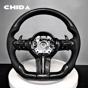 Pour volant <span class=keywords><strong>BMW</strong></span> Matériau en Fiber de carbone Convient pour 2 3 4 5 6 Series F30 F20 F10 F22 F35 F22 E90 <span class=keywords><strong>E80</strong></span> E70 E84 E60 E82 E72 - Product Image 3