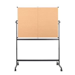 Vente en gros d'épingle en feutre décorative pliable 36x48 tableau d'affichage mural en liège babillard avec <span class=keywords><strong>cadre</strong></span> en bois utilisation fonctionnelle - Product Image 3