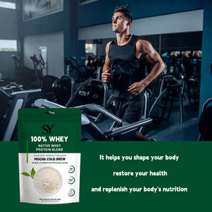 Proteína de Suero de Leche Personalizada Premium en Polvo, Proteína BCAA con Sabor a Café Frío Mocha, Suplemento Limpio para la Recuperación <span class=keywords><strong>Post</strong></span>-Entrenamiento en Bolsa - Product Image 6