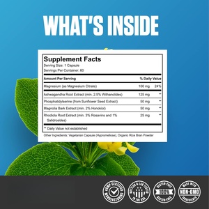 Cápsulas de Fosfatidilserina Natural con Cortisol OEM, Extracto de Rhodiola, Favorecen un Sueño Reparador y Regulan el Estrés - Product Image 3