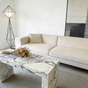 <span class=keywords><strong>Console</strong></span> <span class=keywords><strong>Table</strong></span> Moderne Luxe Minimaliste Calacatta Viola Marbre Blanc Adouci pour Entrée Salon - Product Image 6