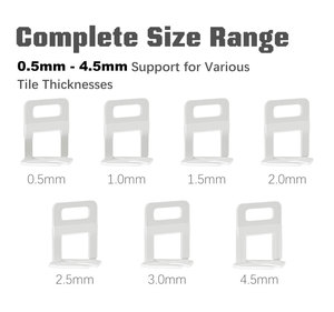 Clips de nivellement pour carrelage ZEBRA Leve Tile Tiler, 3 mm, 1/16, système de nivellement de carrelage, clips de nivellement pour sol, en vente - Product Image 1
