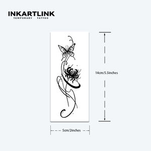 Vente en gros de tatouages temporaires papillon, lys araignée, <span class=keywords><strong>jaguar</strong></span>, autocollants imperméables, floraux, semi-permanents, art corporel, approvisionnement en vrac - Product Image 3