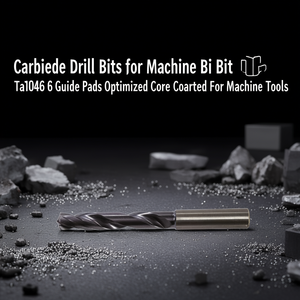 Foret en carbure haute performance Ta1046 à 6 plaquettes de guidage, noyau optimisé et revêtu pour machines-outils - Product Image 3