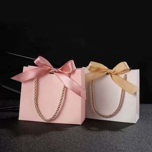 Custom Personalized Logo Sliding Jewelry <b>Box</b> Folding Paper Gift Bags with Rope Handles for Shopping - Product Image 2
