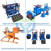 Machine Automatique de Fabrication de Briques en Terre Cuite, Bloc de Sol en Argile Rouge, Machine Manuelle Mobile de Briques en Terre et Argile
