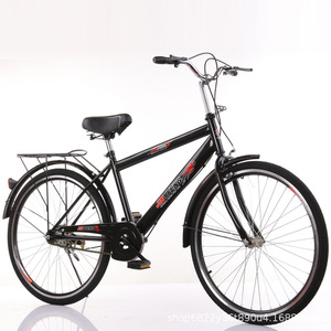 Vélo de ville 26 pouces noir avec panier pour les trajets urbains - Product Image 5