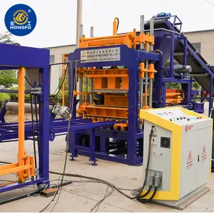Línea de producción automática de bloques de QT5-15, máquinas de fabricación de bloques de construcción de hormigón