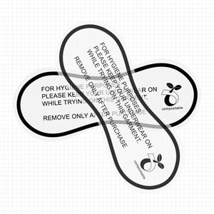 Pegatinas de Higiene para Ropa Interior, Adhesivo Ecológico Protector para Probarse Trajes de Baño, Papel <span class=keywords><strong>Shein</strong></span> - Product Image 1