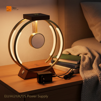 Jam Hadiah Anak-Anak Desain Art Deco ALEO Berkualitas Tinggi Lampu Malam LED Sensor Sentuh Port Pengisian USB Ramah Lingkungan Logam