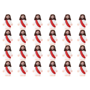 Giocattoli di Pasqua con Gesù, Classiche Statuette di Cristo Salvatore, Mini Figurine di Gesù, Decorazioni per Scuola Domenicale, Uova di Pasqua Decorative - Product Image 1