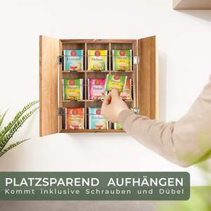 กล่องเก็บถุงชาลิปตันไม้กระถินเทศ 9 ช่อง ทนทาน พกพาสะดวก กล่องไม้ Eudr - Product Image 5