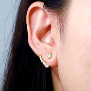 Pendientes de Diamantes de Lujo para Oreja – Delicados Pendientes de Oro con Diamantes Cultivados en Laboratorio – Fabricante de Joyería con Diamantes de Laboratorio - Product Image 1