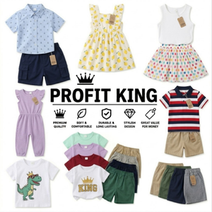 Conjuntos de Verano para Niños, Manga Corta, Estampados Lindos, Envío Aleatorio - Product Image 1